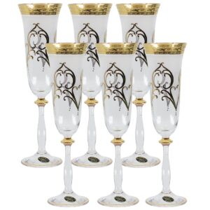 Набор бокалов для шампанского 180мл Бел Мат 3D 2