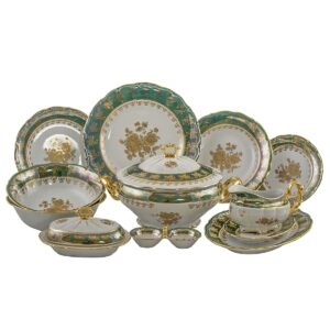 Набор для специй Зеленая Золотая Роза MT Royal Czech Porcelain 02-203-30 2