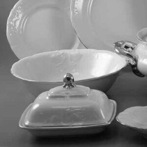 Набор салатников 13 см Платиновая обводка FR Royal Czech Porcelain 2