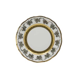 Набор тарелок 19см Золотой Лепт Матовый МL Royal Czech Porcelain 2