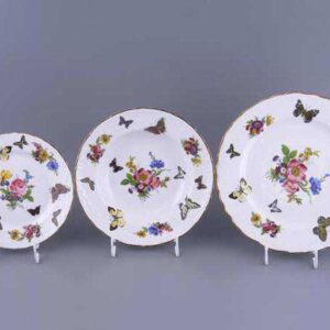Набор тарелок 25 см из Бабочки Royal Czech Porcelain 2