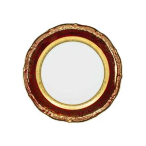 Набор тарелок 25 см из Красный Лист Золотая Лента МТ Royal Czech Porcelain 2