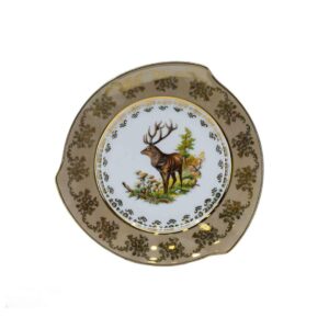 Набор тарелок 25 см Медовая Царская Охота Happa Royal Czech Porcelain 2