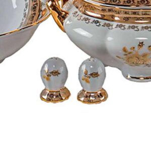 Перечница Медовая золотая роза LW Royal Czech Porcelain 2