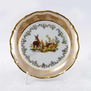 Подстановочная тарелка 24 см Медовая Царская Охота FR Royal Czech Porcelain 2