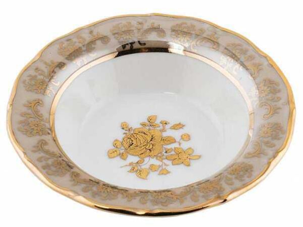 Розетка 11 см Медовая Золотая Роза Royal Czech Porcelain 2