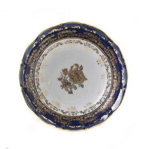 Салатник 13см Золотая Роза Кобальт Royal Czech Porcelain 2