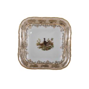Салатник 16 см Царская Медовая Охота MS Royal Czech Porcelain 2