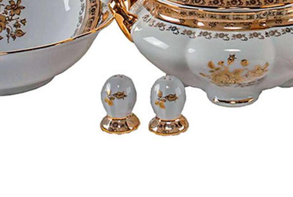 Солонка Медовая золотая роза LW Royal Czech Porcelain 2