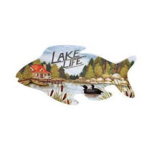 Блюдо для рыбы 3D Certified Жизнь у озера 36х19см1