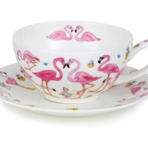Чашка чайная с блюдцем Dunoon Фламинго 250мл 2
