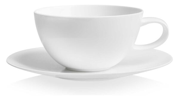 Чашка чайная с блюдцем Mix Match Синергия 250мл белый декор 1