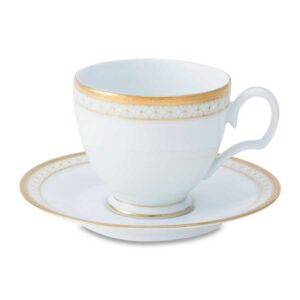 Чашка чайная с блюдцем Noritake Рочестер золотой кант 240мл 1