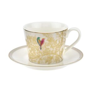 Чашка чайная с блюдцем Portmeirion Сара Миллер Челси 200мл светло-серая 1