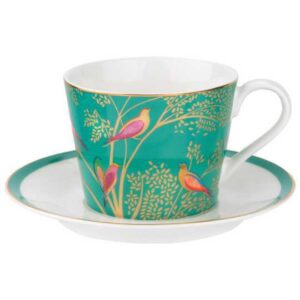Чашка чайная с блюдцем Portmeirion Сара Миллер Челси 200мл зелёная 1