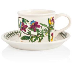 Чашка для мокко с блюдцем Portmeirion Ботанический сад Фиалка трехцветная 100мл 1