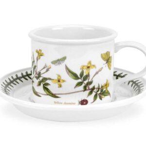 Чашка для мокко с блюдцем Portmeirion Ботанический сад Жёлтый жасмин 100мл 1