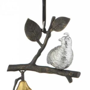 Декоративное украшение Michael Aram Куропатка с грушей на ветке 14см