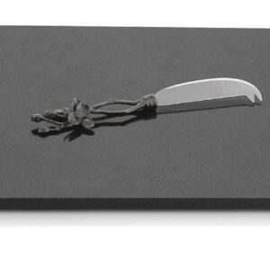 Доска для сыра прямоугольная с ножом Michael Aram Чёрная орхидея 46x25см чёрная 1