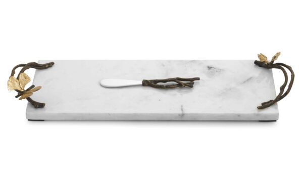 Доска для сыра с ножом Michael Aram Бабочки гинкго 42х15см 1