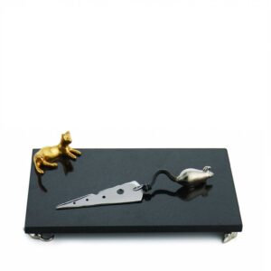 Доска для сыра с ножом Michael Aram Кот и мышь 31x20см 1