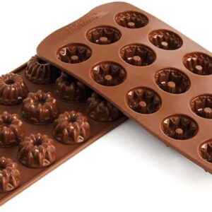 Форма для приготовления конфет Silikomart Фантазия 2,8см шоколадная 1