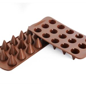 Форма для приготовления конфет Silikomart Конусы 21,5x10,7x2,8см шоколадная1