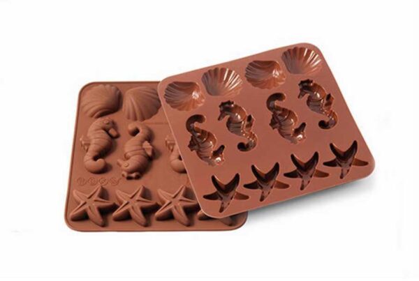 Форма для приготовления конфет Silikomart Морская жизнь 4х3,6см шоколадная 1