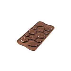Форма для приготовления конфет Silikomart Сад 15,5х7,6см шоколадная 1