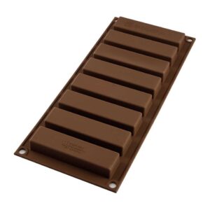 Форма для приготовления шоколадных батончиков Silikomart Мой снэк 25x10x1,6см шоколадная 1