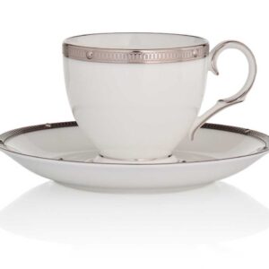 Набор чашек чайных с блюдцами Noritake Рочель платиновый кант 200мл 12шт
