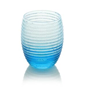 Набор стаканов для воды IVV Хеликс 320мл голубой 6шт