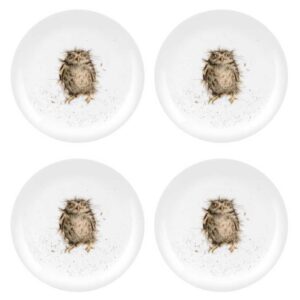 Набор тарелок закусочных Royal Worcester Забавная фауна Сова 20см 4шт 1