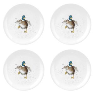 Набор тарелок закусочных Royal Worcester Забавная фауна Утка 20см 4шт 1