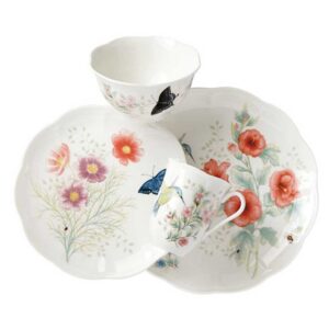 Сервиз чайно-столовый Lenox Бабочки на лугу Птицы Колибри на 4 персоны 16 предметов