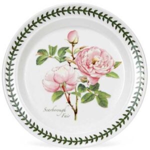 Тарелка десертная Portmeirion Ботанический сад Розы Скаборо розовая роза 18см 1