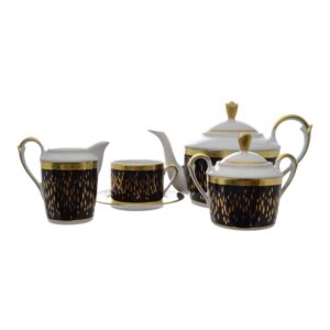 Чайный сервиз Falkenporzellan Constanza Rialto Black Gold 17 пр GLPM 43480 2