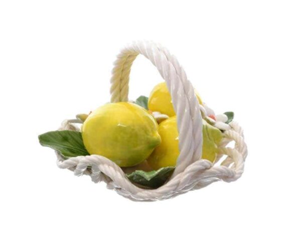 Корзина декоративная Orgia с лимонами 20 см GLPM 46637 2