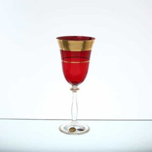 Набор бокалов для вина Star Crystal Смальта Анжела Красный 250мл 2