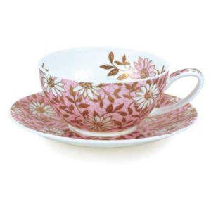 Чашка чайная с блюдцем Dunoon Нуово 250мл розовая 2