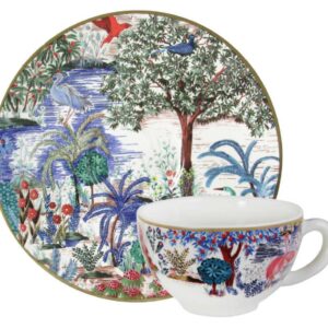 Чашка чайная с блюдцем Gien Дворцовый сад 260мл 18,8см 2