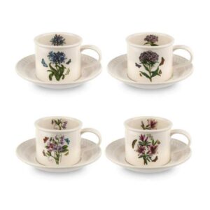 Набор чайных чашек с блюдцами Portmeirion Ботанический сад Рельеф 260мл 1