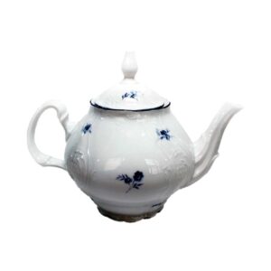 Чайник с крышкой Thun Bernadotte Синие мелкие цветы 1,2 л 2