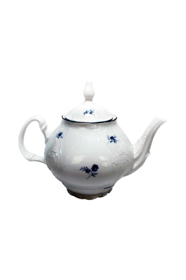 Чайник с крышкой Thun Bernadotte Синие мелкие цветы 1,2 л 2