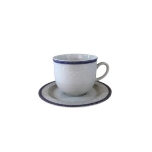 Чашка с блюдцем Thun Opal Голубые пластинки 270 млx155 мм 2
