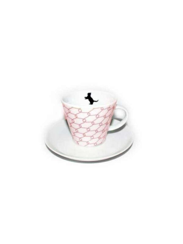 Чашка с блюдцем Thun Том Кошка с клубком розовый 260 млx174 мм 2