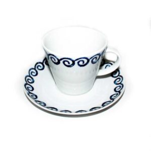Чашка с блюдцем Thun Том Синие волны 260 млx174 мм 2