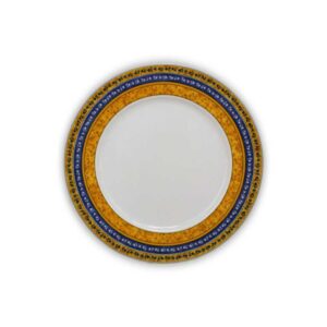 Тарелка десертная Thun Cairo Сине-желтые полоски 19 см2