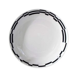 Тарелка глубокая Thun Том Черно -белые полоски 20 см2