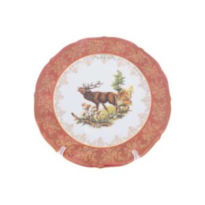 Набор тарелок Repast Охота красная Мария тереза 27 см 2